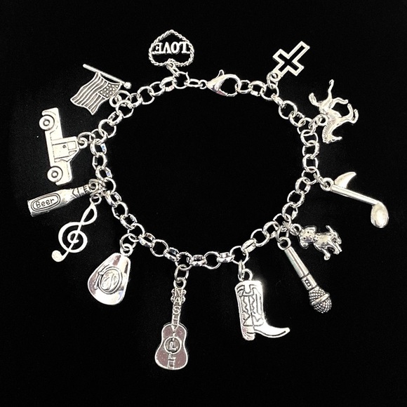 Country Music Charm Bracelet - Picture 1 of 9